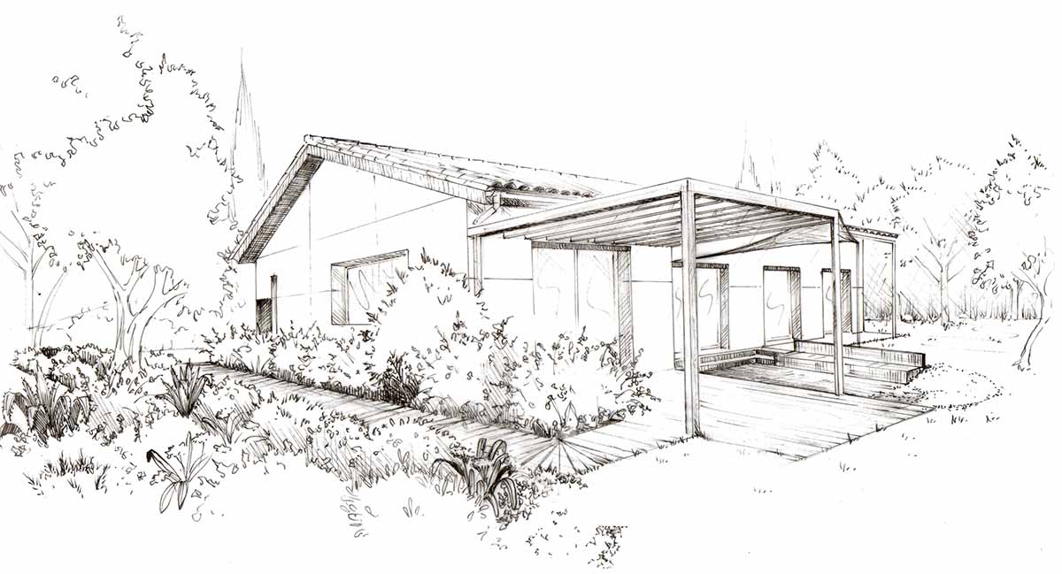 croquis enchainement terrasse 3a