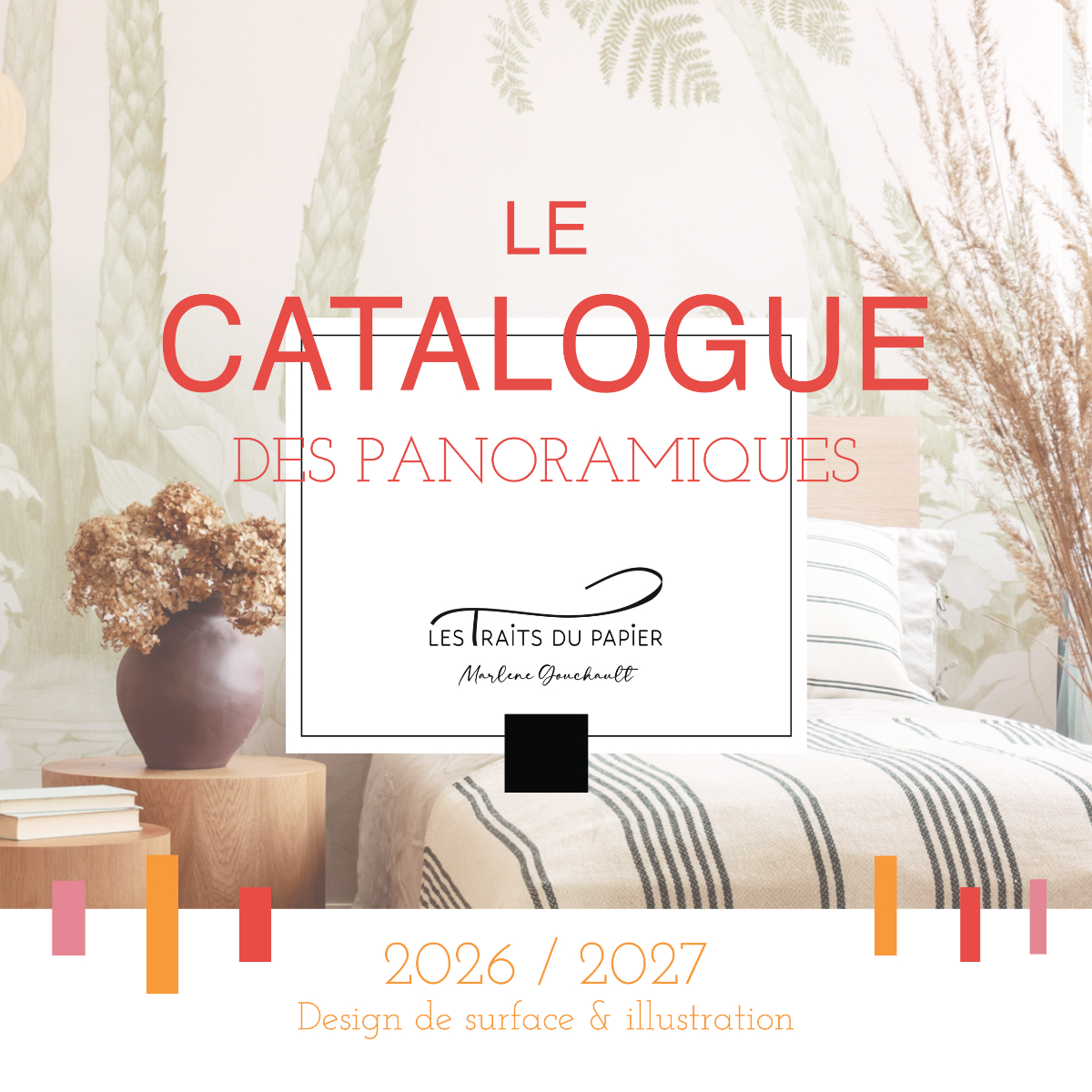 Couverture catalogue 2026 / 2027 - Motifs - Marlène GOUCHAULT