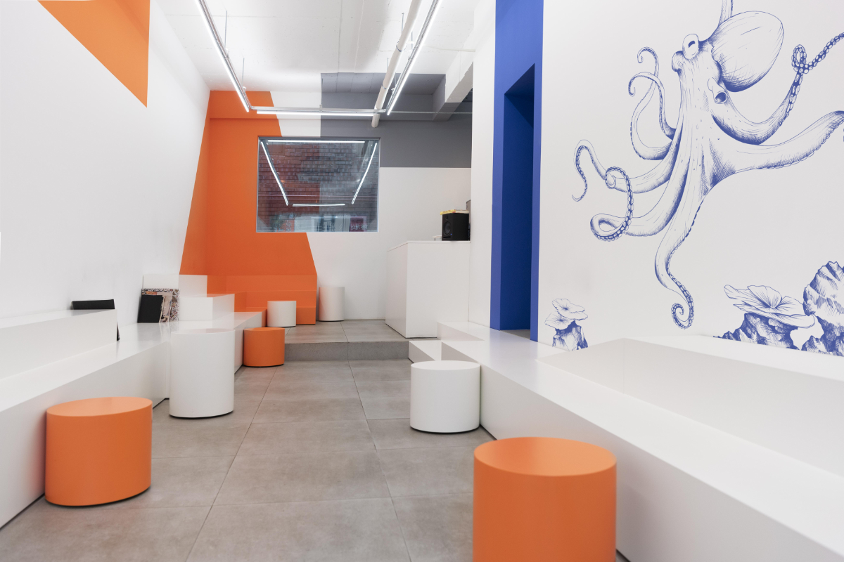 Papier peint panoramique "El poulpo" par Marlène GOUCHAULT